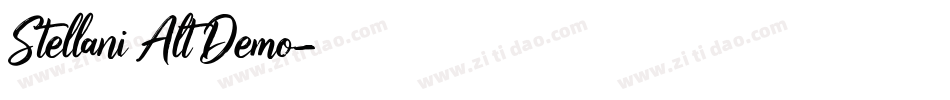 Stellani Alt Demo字体转换